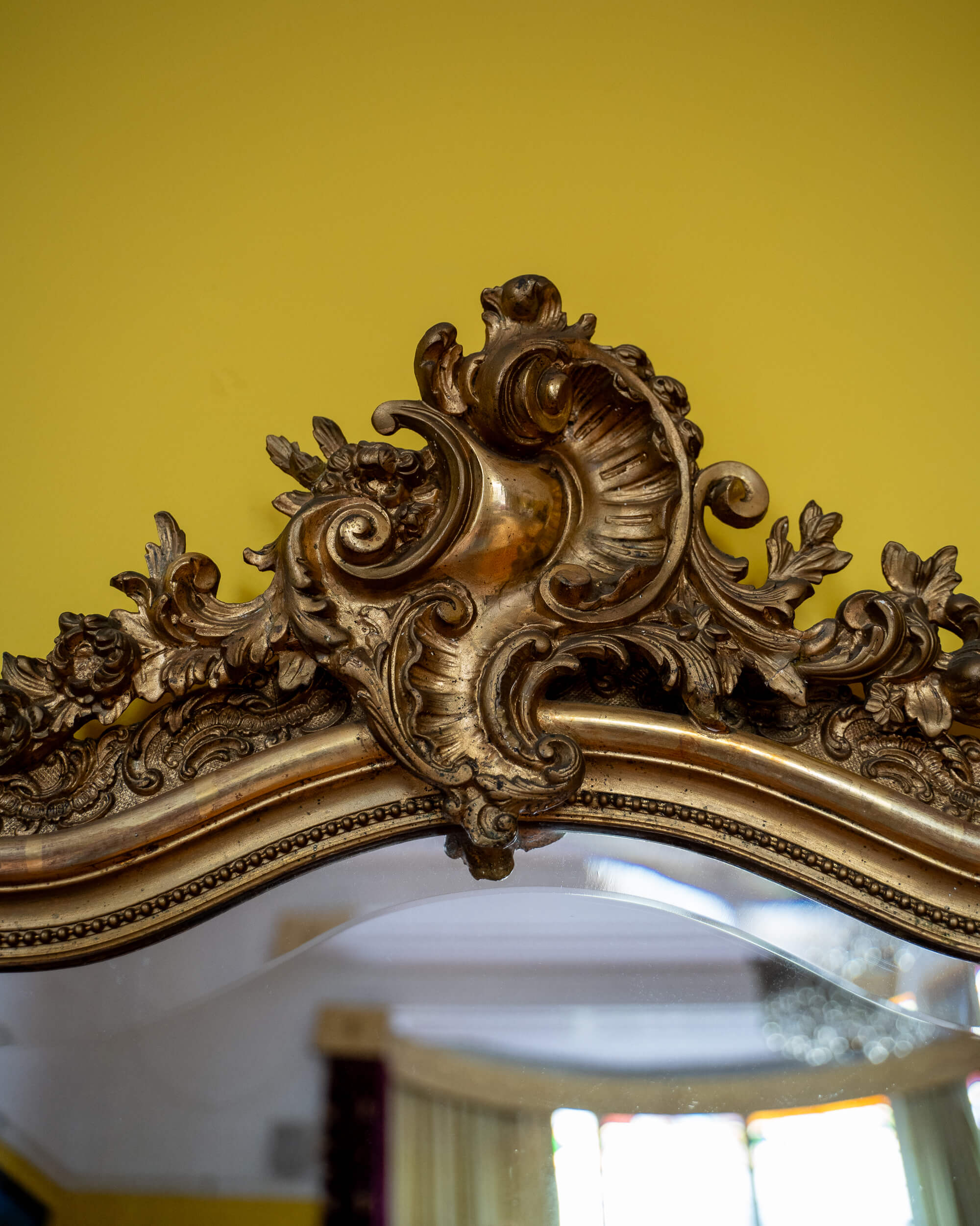19th Century French Giltwood and Gesso Mirror - Supporting View 2